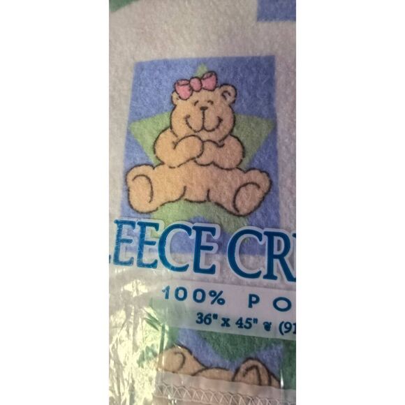 Vintage Owen Fleece Crib Blanket - Picture 6 of 7